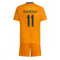 Dječji Nogometni Dres Real Madrid Rodrygo Goes #11 Gostujuci 2024-25 Kratak Rukav (+ Kratke hlače)